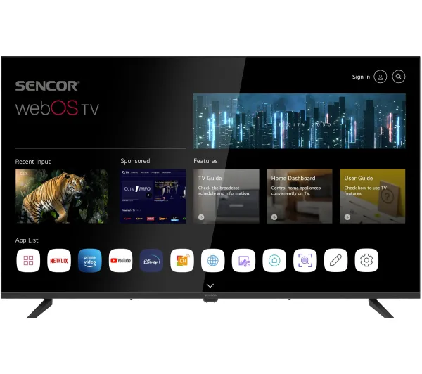 Sencor SLE 40FS802TCSB 40" LED Full HD webOS Smart TV DVB-T2