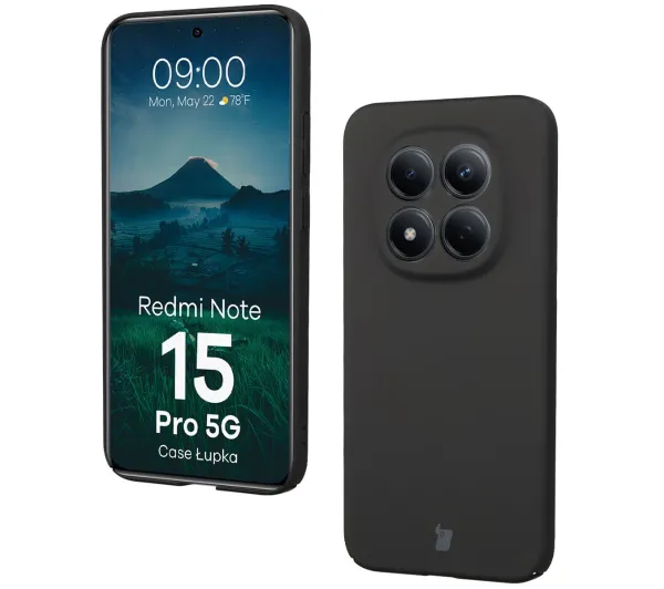 Bizon Case Łupka do Xiaomi Redmi Note 15 Pro 5G Czarny