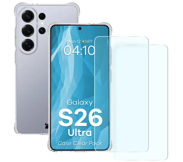Bizon Case Clear Pack do Galaxy S26 Ultra Przezroczysty