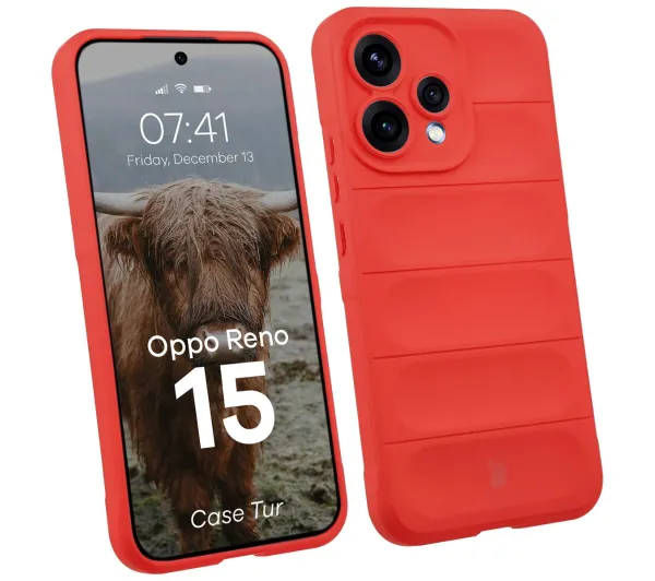 Bizon Case Tur do Oppo Reno 15 Czerwony