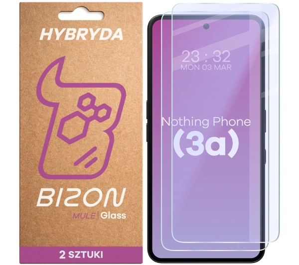 Bizon elastyczne Glass Mule Duo do Nothing Phone 3a 2 sztuki