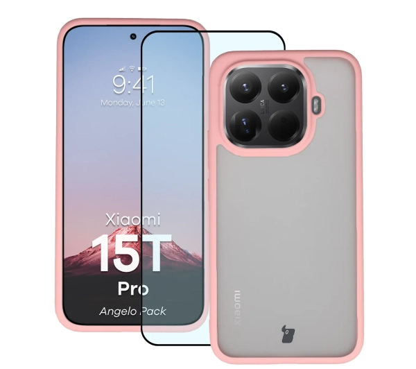 Bizon Angelo Pack do Xiaomi 15T Pro Jasnoróżowy