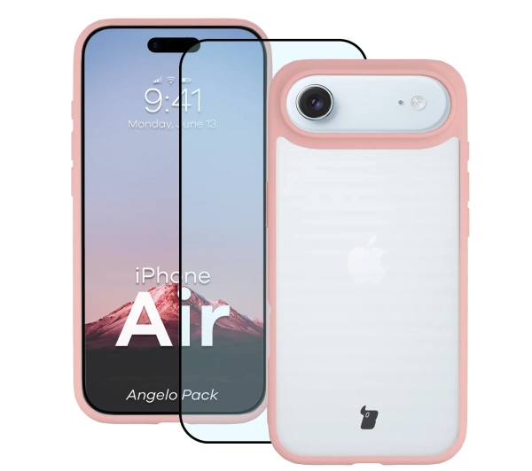 Bizon Angelo Pack do iPhone Air Jasnoróżowy