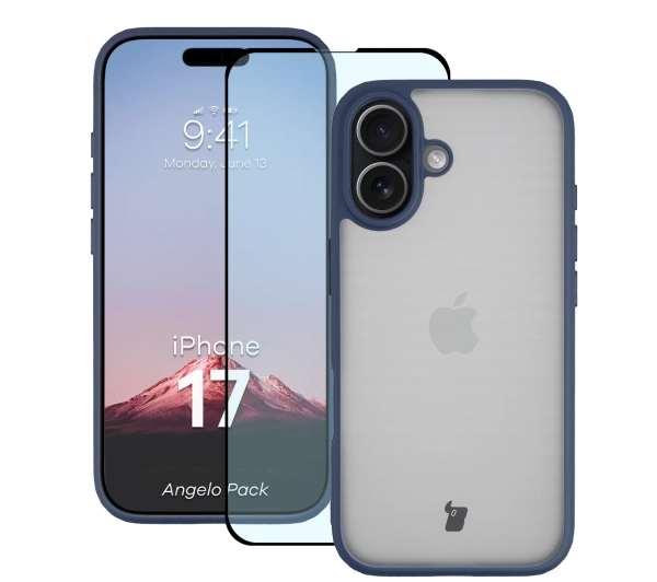 Bizon Angelo Pack do iPhone 17 Granatowy