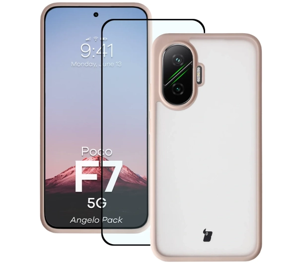 Bizon Angelo Pack do Xiaomi POCO F7 Różowy