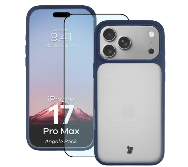 Bizon Angelo Pack do iPhone 17 Pro Max Pomarańczowy