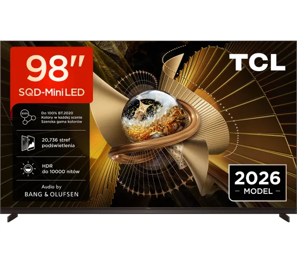 TCL 98X11L 98" SQD-Mini LED 4K 144Hz Google TV Dolby Vision Dolby Atmos DTS-X Bang & Olufsen HDMI 2.1 DVB-T2