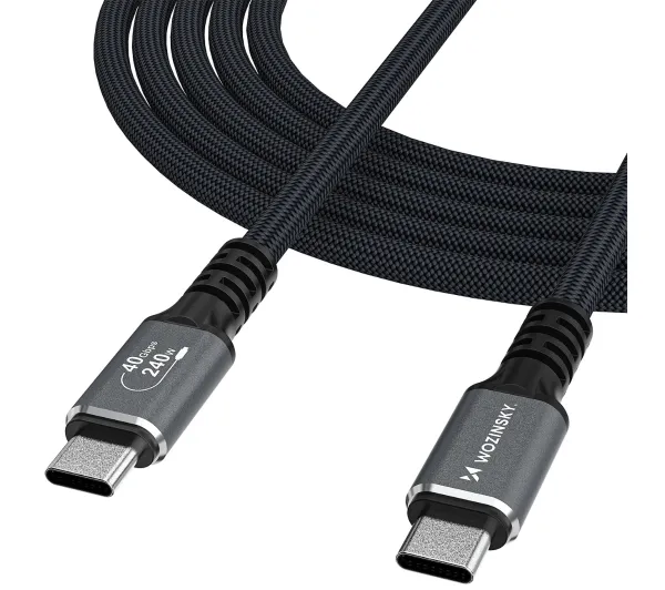 Wozinsky WPS-UY415S USB-C Thunderbolt 4 1m Czarny