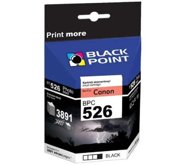 Black Point BPC526BK (zamiennik CLI-526BK) Czarny 8,4 ml