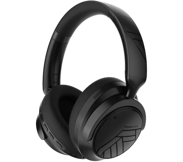 PowerLocus MoonFly Hybrid ANC Nauszne Bluetooth 5.4 Czarny