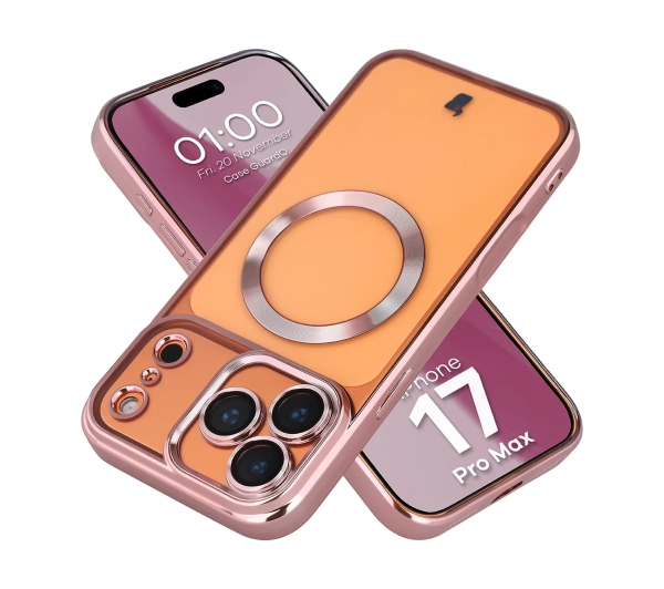 Bizon Case GuardO do iPhone 17 Pro Max Jasnoróżowy
