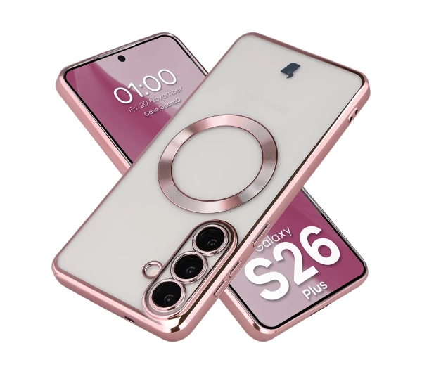 Bizon Case GuardO do Galaxy S26 Plus Jasnoróżowy