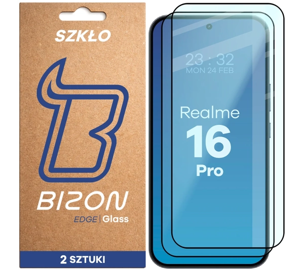 Bizon z ramką Glass Edge Duo do Realme 16 Pro 5G 2 sztuki