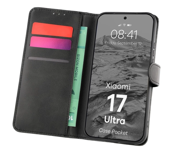 Bizon Case Pocket do Xiaomi 17 Ultra Czarny