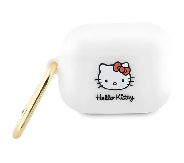 Hello Kitty Silicone 3D Kitty Head dla Apple AirPods Pro 2 Biały