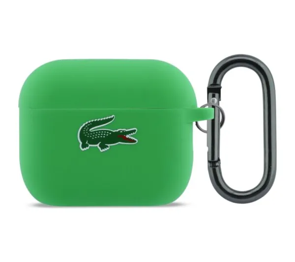 Lacoste Silicone Croc Logo do Apple AirPods Pro 3 Zielony