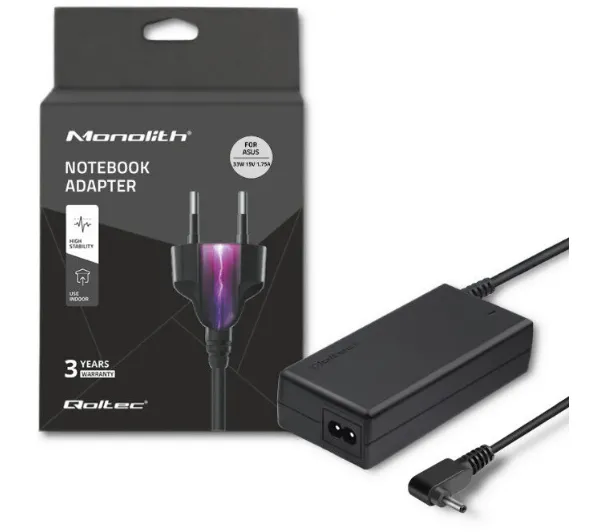 Qoltec 51507 Asus 19V 1.75A 4.0*1.35 33W Czarny
