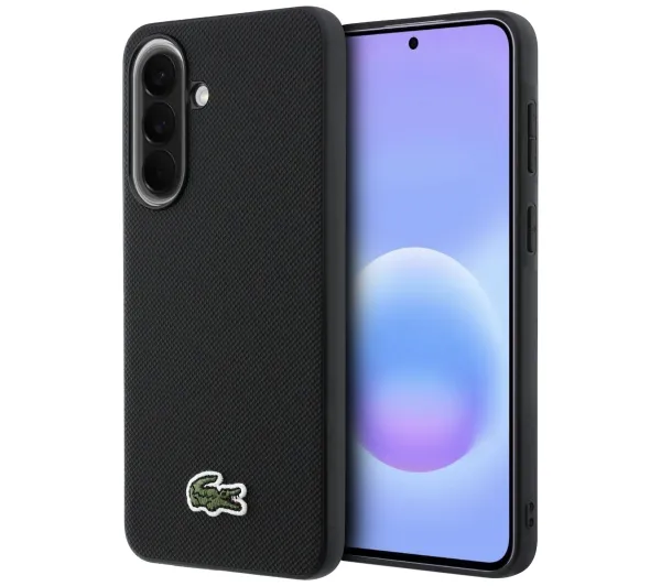Lacoste Iconic Petit Pique Woven Logo do Galaxy A57 5G Czarny