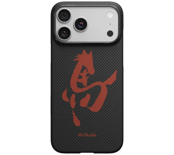Pitaka Edge Case Ink Horse Painting do iPhone 17 Pro Max Czarny