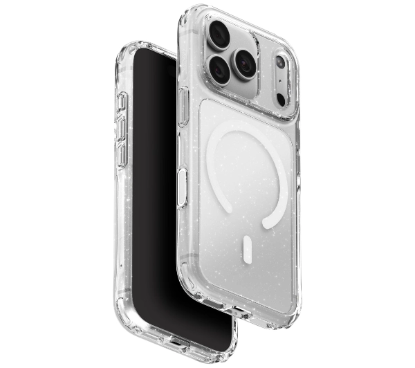 UNIQ LifePro Xtreme do iPhone 18 Pro / 17 Pro Magclick Charging Przezroczysty-Brokat