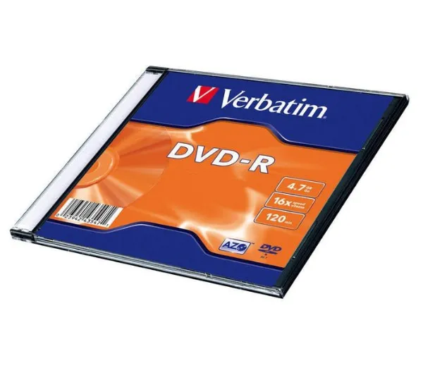 Płyta VERBATIM DVD-R Matt Silver Slim 1szt