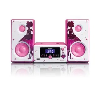 Lenco MC-020 10W Radio FM Biało-różowy - Kup na Raty - RRSO 0%