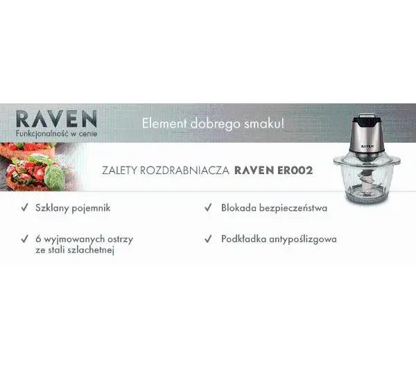 Raven ER002 1,2l Szklany