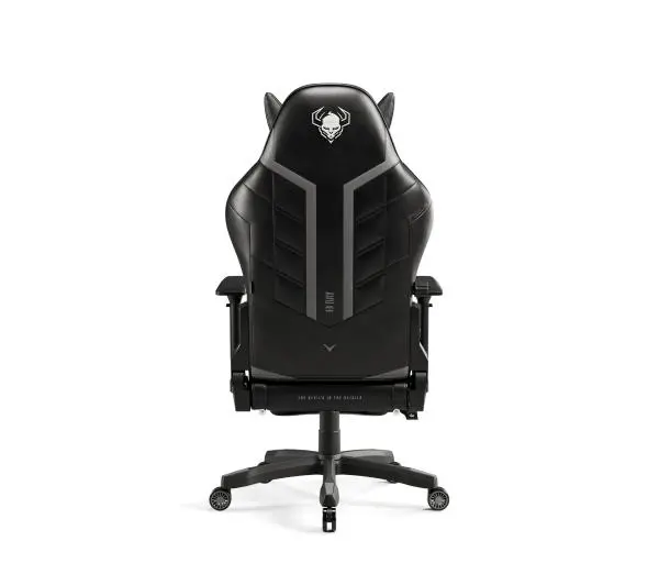 Diablo Chairs X-Ray 2.0 Normal Size Gamingowy do 136kg Skóra ECO Czarno-szary - Kup na Raty - RRSO 0%
