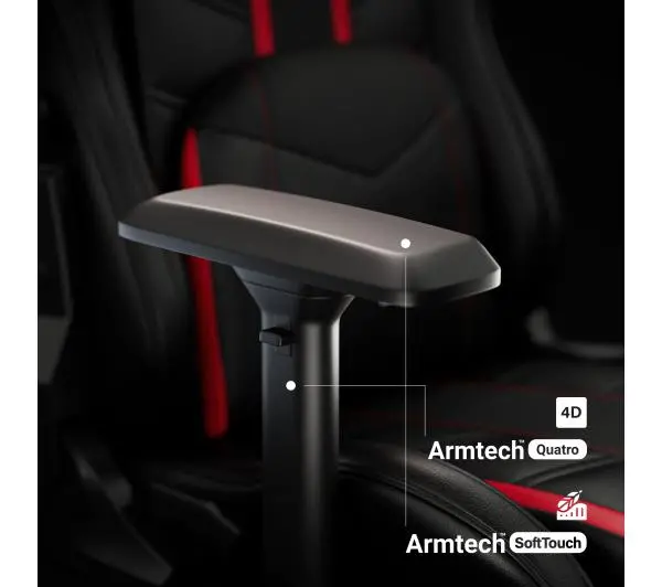 Diablo Chairs X-Ray 2.0 Normal Size Gamingowy do 136kg Skóra ECO Czarno-czerwony - Kup na Raty - RRSO 0%