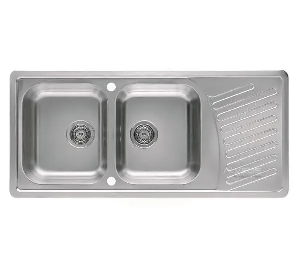 Zlewozmywaki kuchenne - Alveus Elegant 70 1009386 Stalowy Satyna