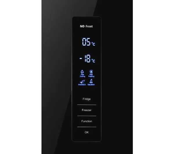 Amica FK3356.4GBDFZAA Pełny No Frost 185,5cm Szuflada z kontrolą wilgotności Czarny - DRUGI -30%, ALBO 5-TY ZA 1ZŁ - Kup na Raty - RRSO 0%