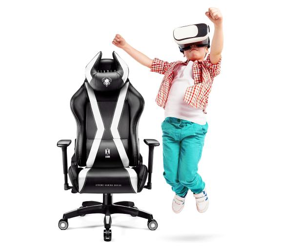 fotel gamingowy Diablo Chairs X-Horn 2.0 Kid Size (czarno-biały)