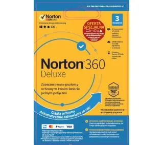 Norton 360 Deluxe 25GB 3 Urządzenia/1 Rok Attach Kod aktywacyjnyDostęp po opłaceniu zakupu