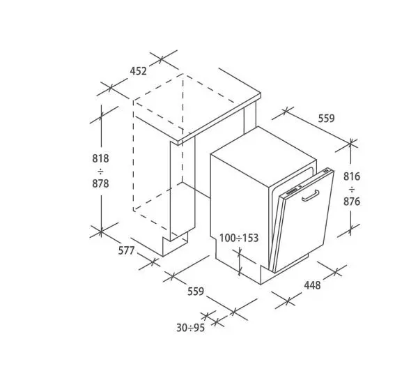 Candy Brava CDIH 2L1047 44,8cm - DRUGI -30%, ALBO 5-TY ZA 1ZŁ - Kup na Raty - RRSO 0%
