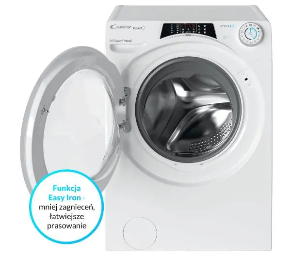 Candy RapidO RO 1496DWMT/1-S Slim 9kg 1400obr/min Zdalne sterowanie - Kup na Raty - RRSO 0%