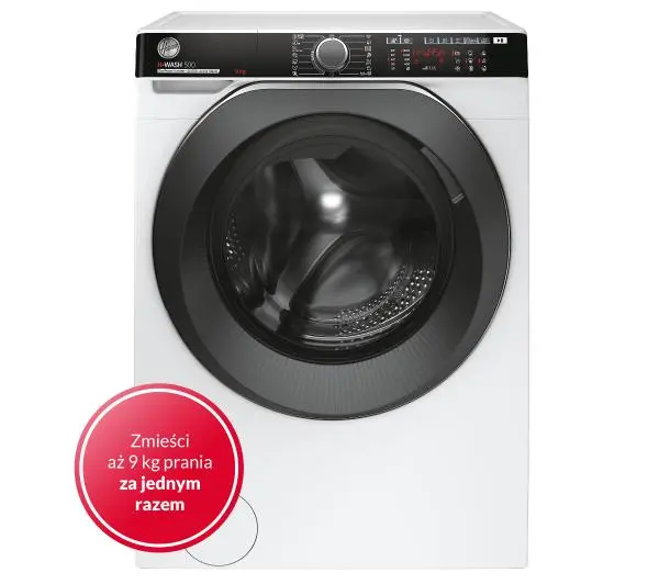 Hoover H-Wash 500 HWP 69AMBC/1-S Slim 9kg 1600obr/min Zdalne sterowanie - DRUGI -30%, ALBO 5-TY ZA 1ZŁ - Kup na Raty - RRSO 0%