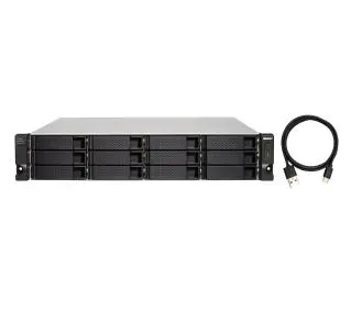 QNAP TL-R1200C-RP Czarny - Kup na Raty - RRSO 0%