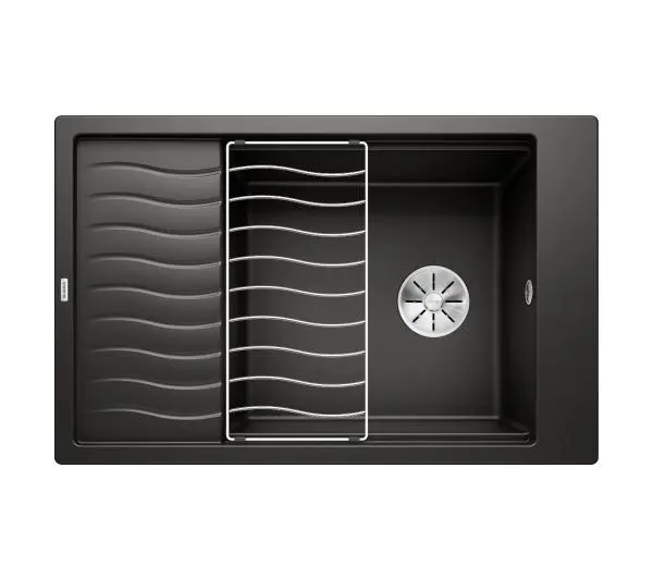 Zlewozmywaki kuchenne - Blanco ELON XL 6 S 525883 Granitowy Czarny