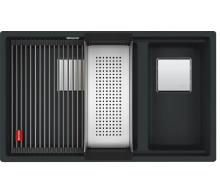 Franke Kanon KNG 160-46-21 Granitowy Czarny mat - ⚡ EURO HIT CENOWY! ⚡ - Kup na Raty - RRSO 0%