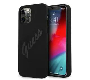 Guess Silicone Vintage Script GUHCP12MLSVSBK do iPhone 12/12 Pro