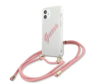 Guess Vintage GUHCP12SCRTVSPI do iPhone 12 mini Różowy