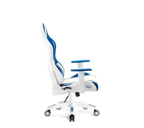 Diablo Chairs X-One 2.0 Kids Size Dla dzieci do 160kg Skóra ECO Tkanina Biało-niebieski - Kup na Raty - RRSO 0%