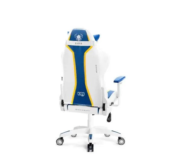 Diablo Chairs X-One 2.0 Kids Size Dla dzieci do 160kg Skóra ECO Tkanina Biało-niebieski - Kup na Raty - RRSO 0%
