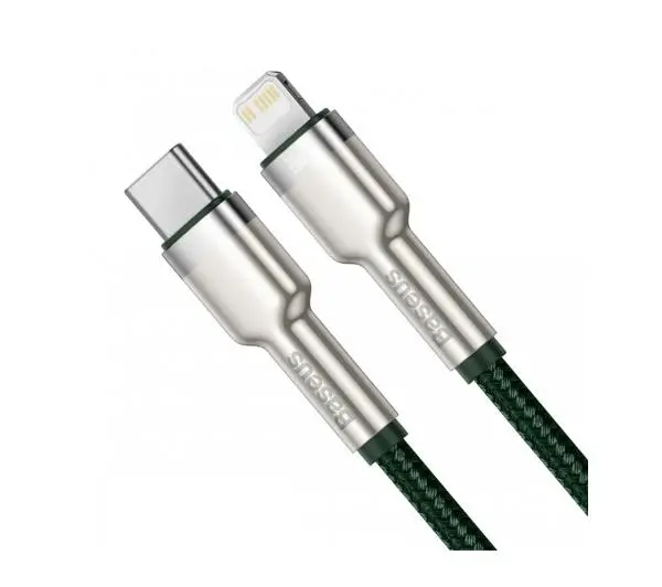 Baseus Cafule metal USB-C do Lightning 20W 1m Zielony