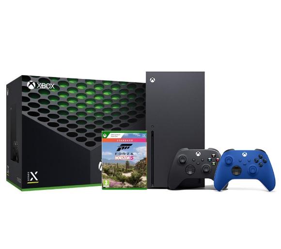 konsola Xbox Series X Xbox Series X + Forza Horizon 5 + dodatkowy pad (niebieski)