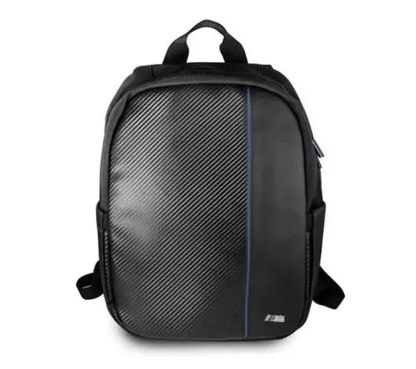 Plecak na laptopa BMW Carbon Navy Stripe 15.6 cali Czarny
