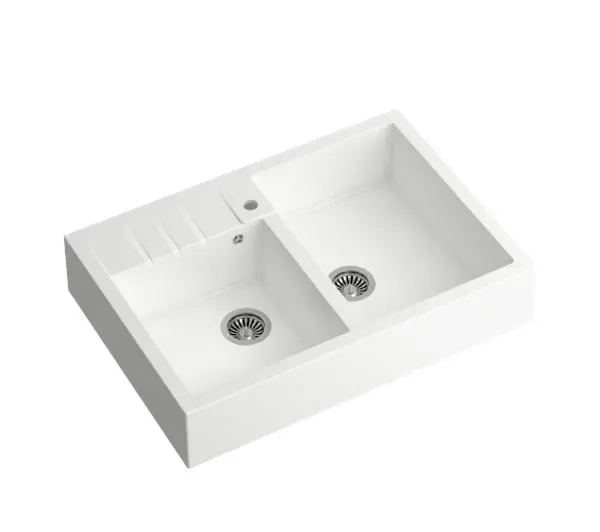 Quadron HCQB9062U1_BS Bill 120 Granitowy Biały/Stalowy - DRUGI -30%, ALBO 5-TY ZA 1ZŁ - Kup na Raty - RRSO 0%