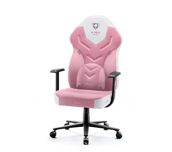 Diablo Chairs X-Gamer 2.0 Normal Size Gamingowy do 150kg Skóra ECO Tkanina Marshmallow pink - Kup na Raty - RRSO 0%