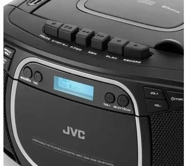 JVC RC-E561B-DAB Bluetooth Czarny - Kup na Raty - RRSO 0%