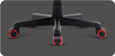 Wytrzymała podstawa fotela Huzaro Ranger 1.0 red Mesh
